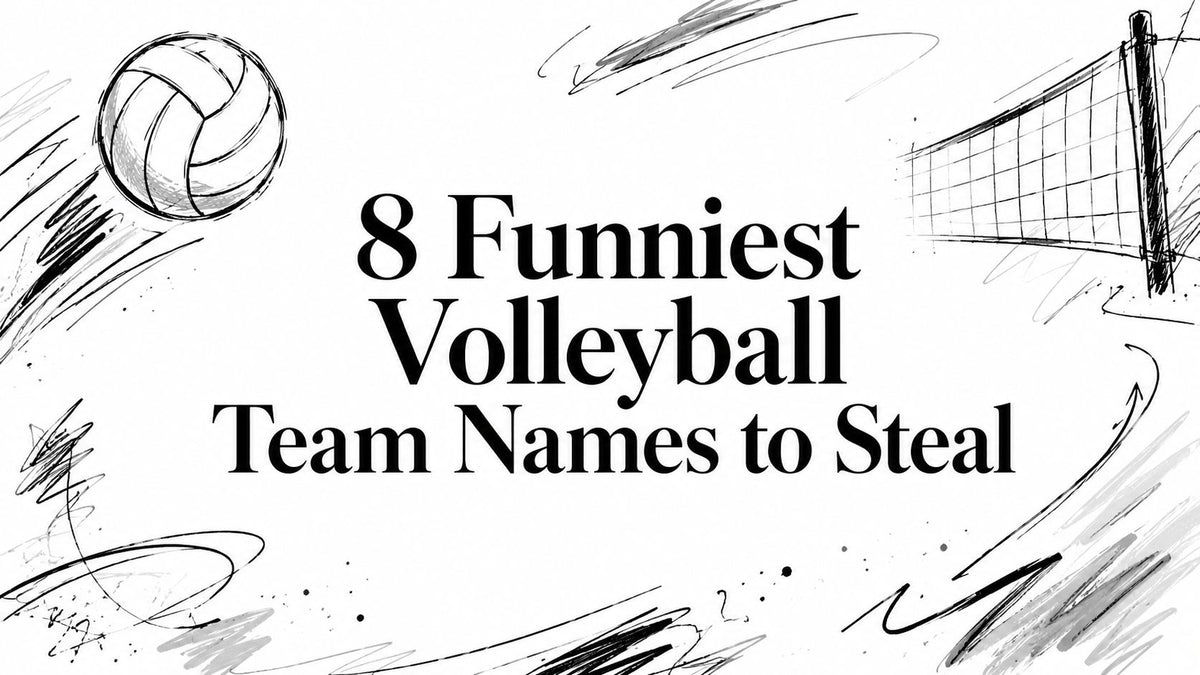 8 Funniest Volleyball Team Names to Steal