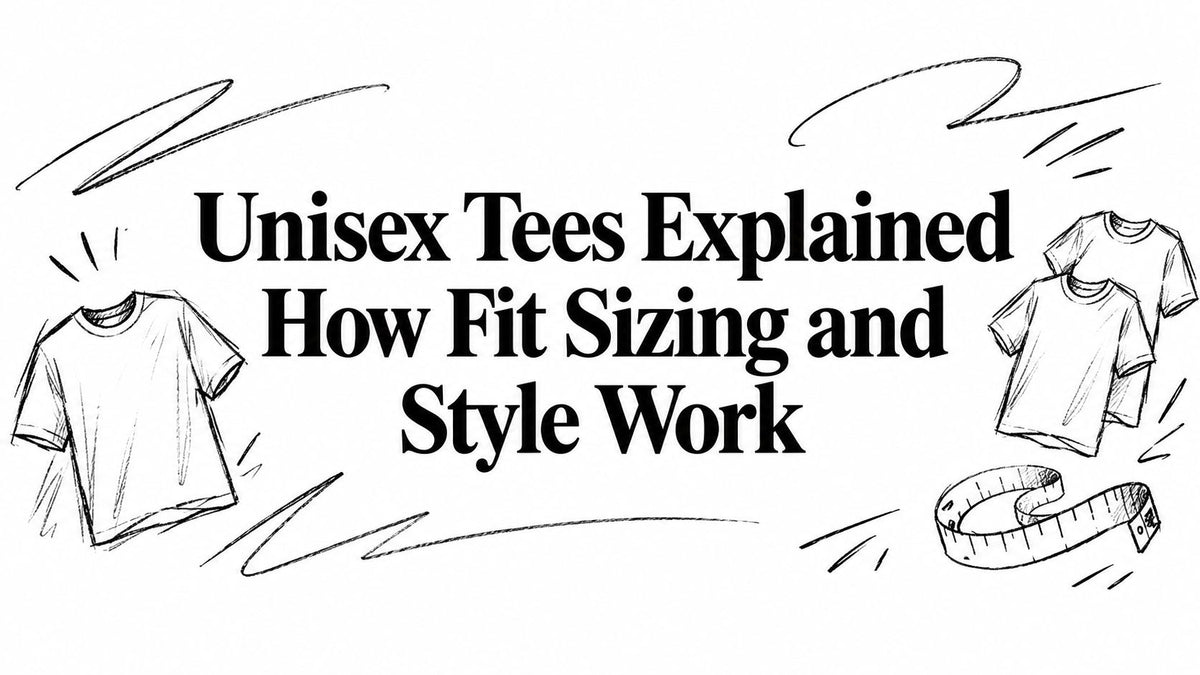 Unisex Tees Explained How Fit Sizing and Style Work