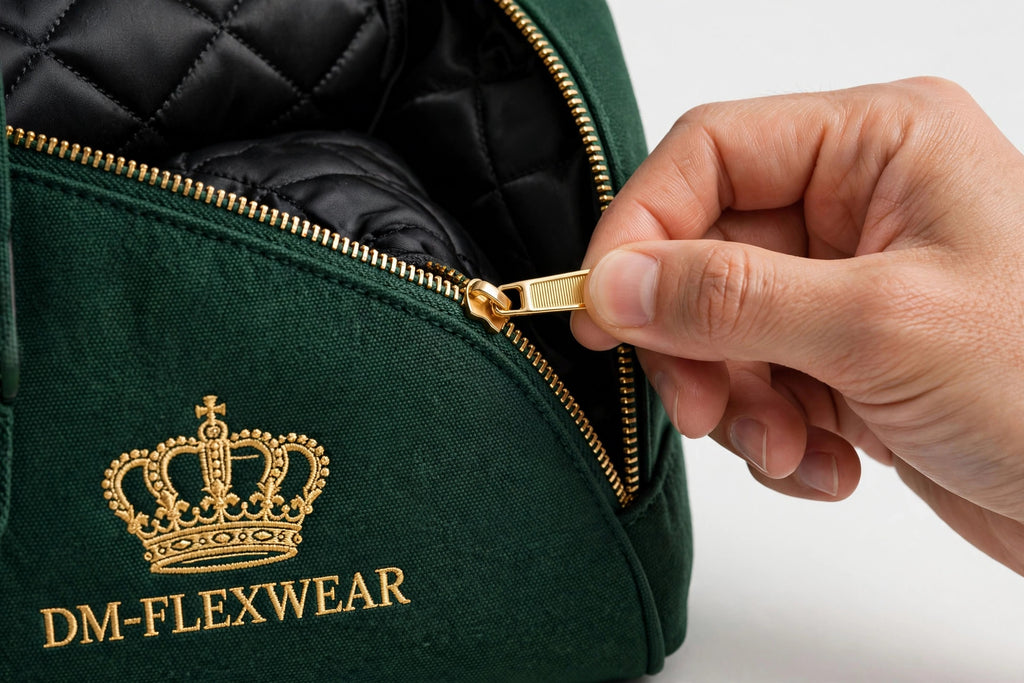 DM-FlexWear Crown Embroidered Duffle Bag — Green