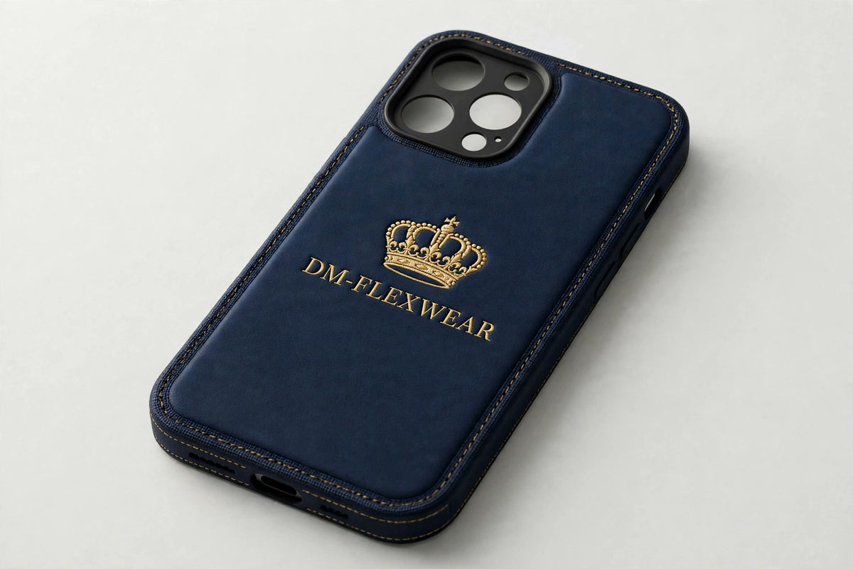 DM-FlexWear Crown iPhone Case – Navy