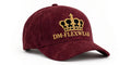 DM-FlexWear Gold Crown Cap – Burgundy