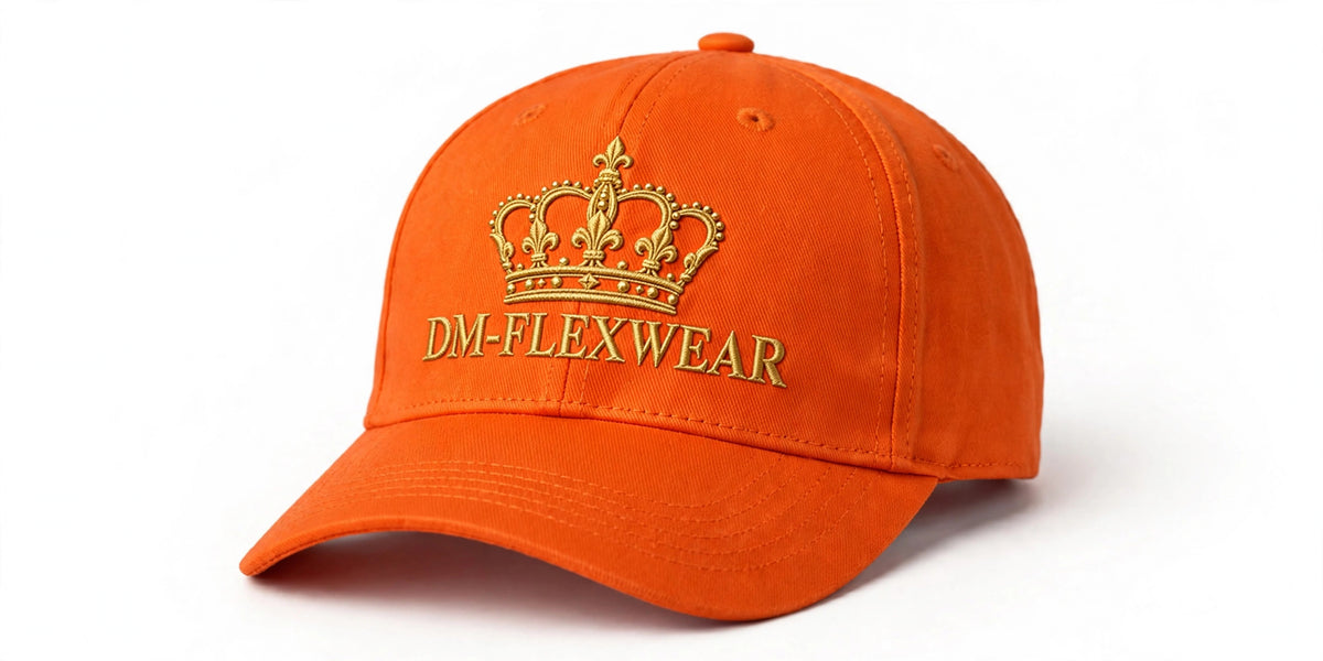 DM-FlexWear Gold Crown Cap – Orange