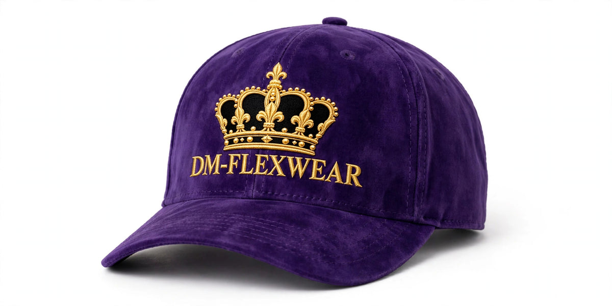 DM-FlexWear Gold Crown Cap – Purple