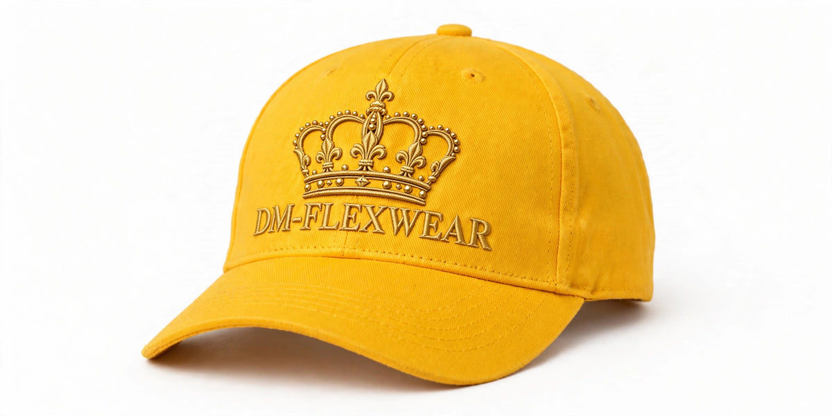 DM-FlexWear Gold Crown Cap – Yellow