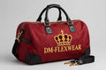DM-FlexWear Crown Embroidered Duffle Bag — Red