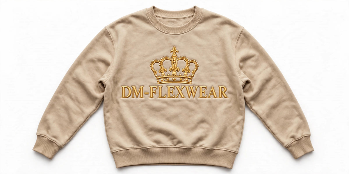 DM-FlexWear Gold Crown Sweatshirt – Beige
