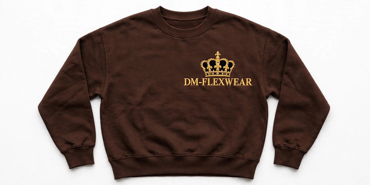 DM-FlexWear Gold Crown Sweatshirt – Brown