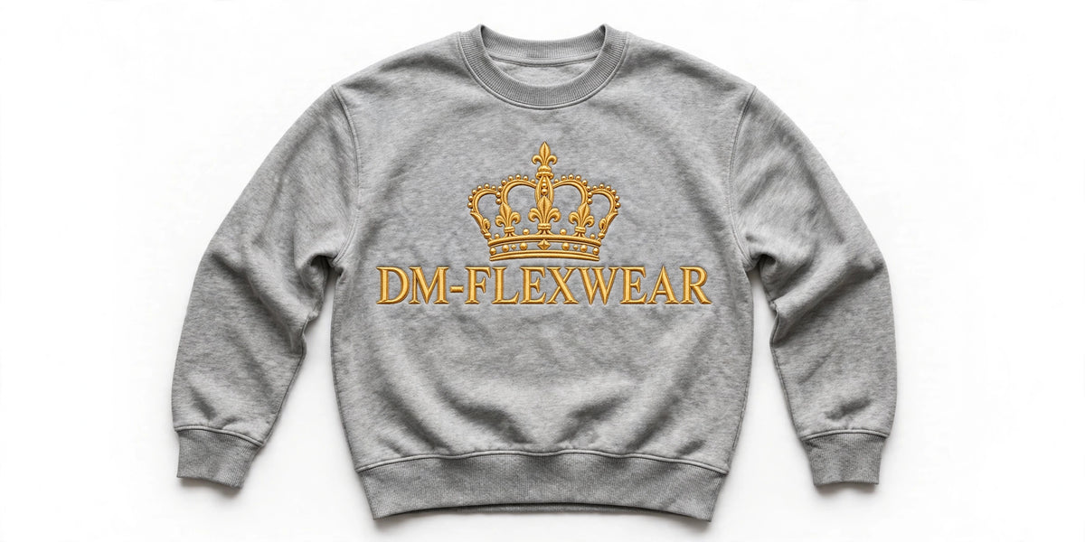 DM-FlexWear Gold Crown Sweatshirt – Grey