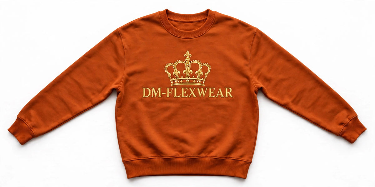 DM-FlexWear Gold Crown Sweatshirt – Orange