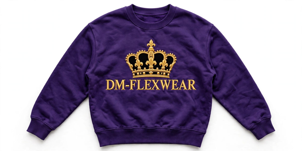 DM-FlexWear Gold Crown Sweatshirt – Purple