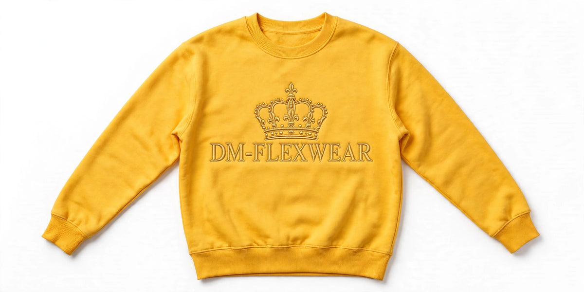 DM-FlexWear Gold Crown Sweatshirt – Yellow