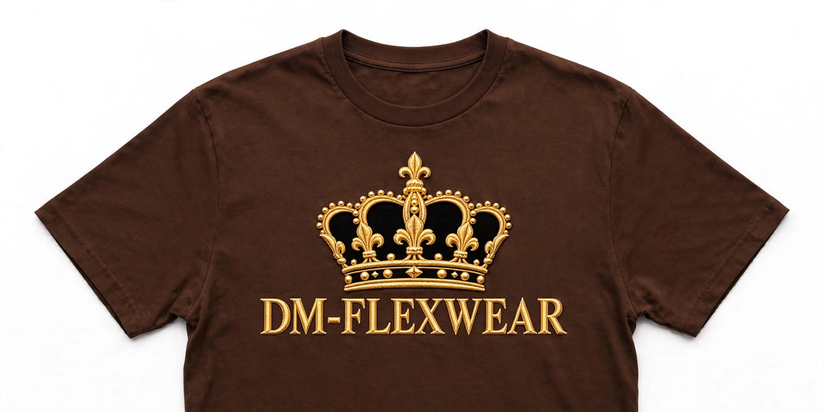 DM-FlexWear Gold Crown T-Shirt – Brown