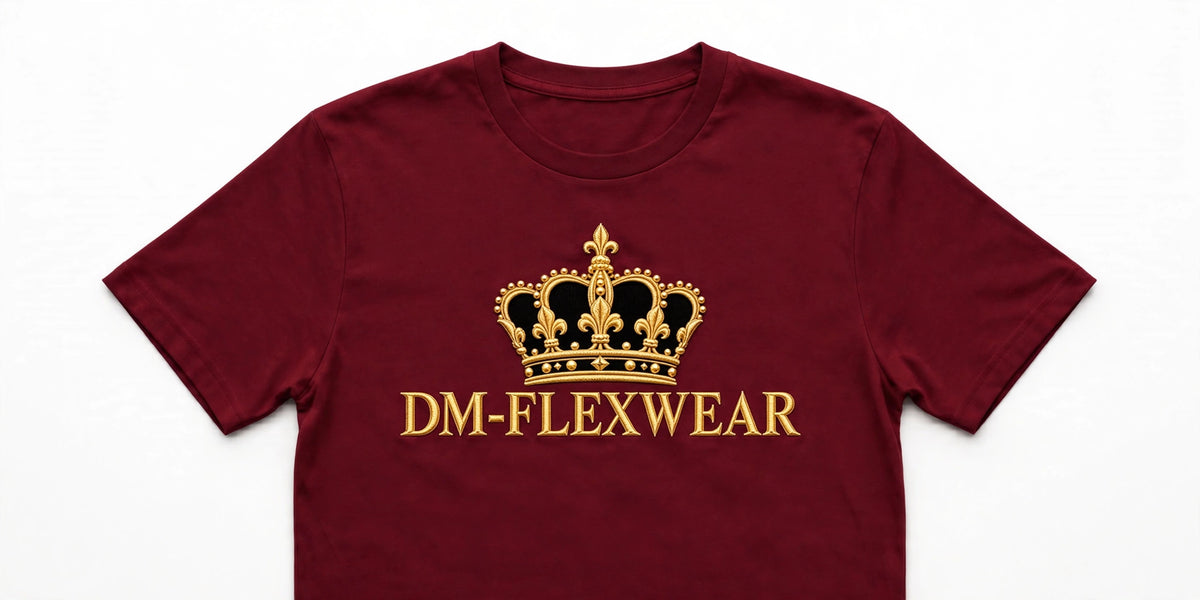 DM-FlexWear Gold Crown T-Shirt – Burgundy