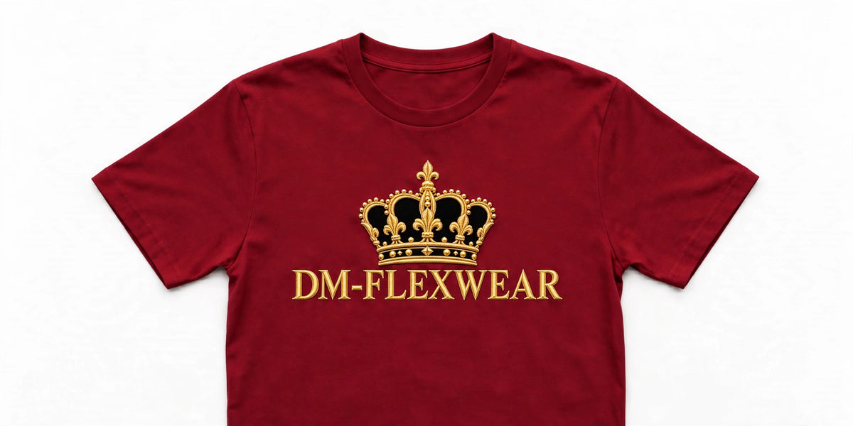 DM-FlexWear Gold Crown T-Shirt – Red