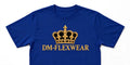 DM-FlexWear Gold Crown T-Shirt – Royal Blue