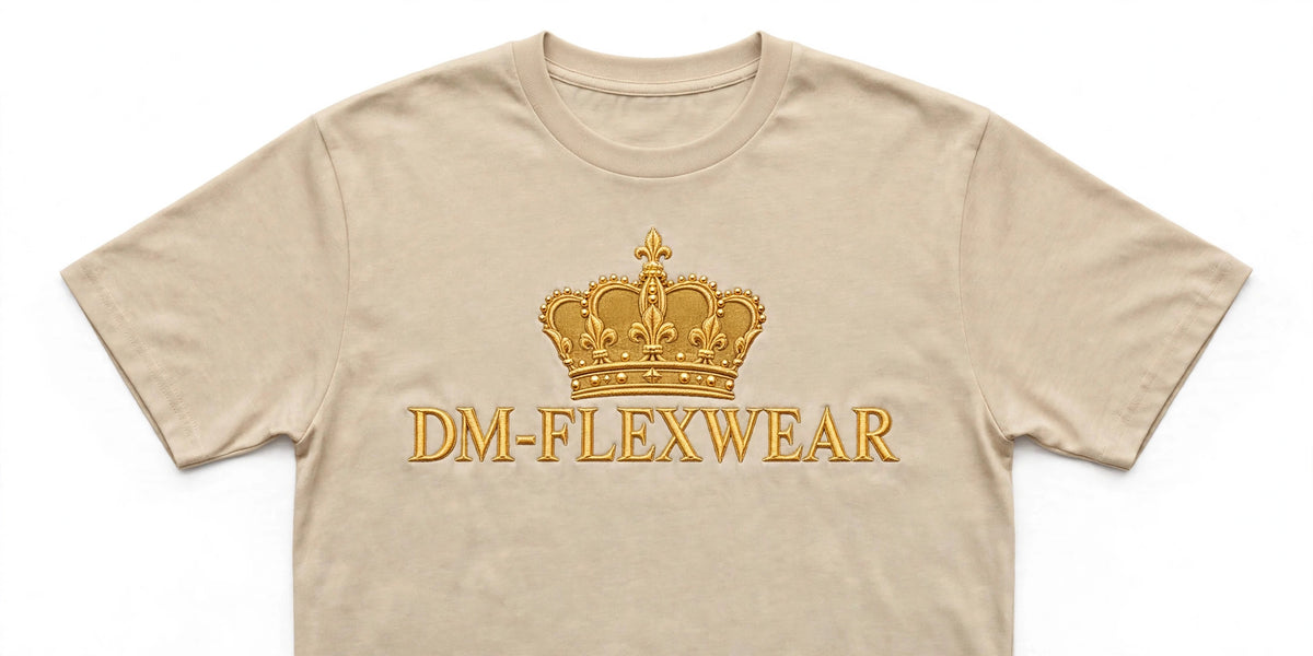 DM-FlexWear Gold Crown T-Shirt – Beige